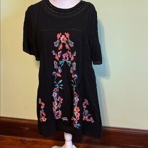 Free People embroidered dress, size M/L